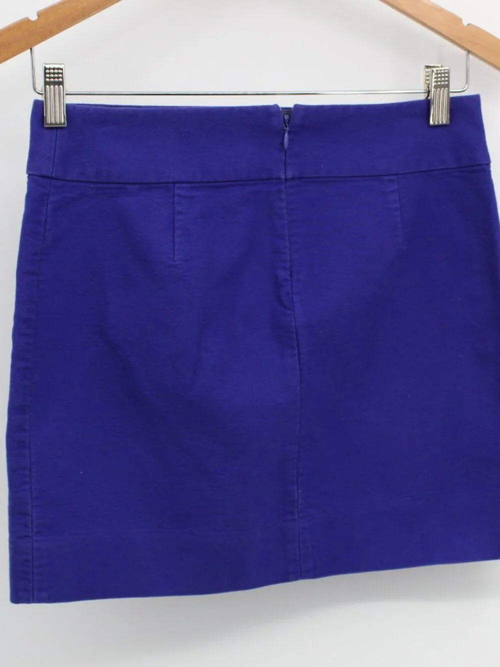 Vintage Y2K J CREW Purple A-Line Mini Skirt‎ Size 0 Short Summer Cotton Preppy